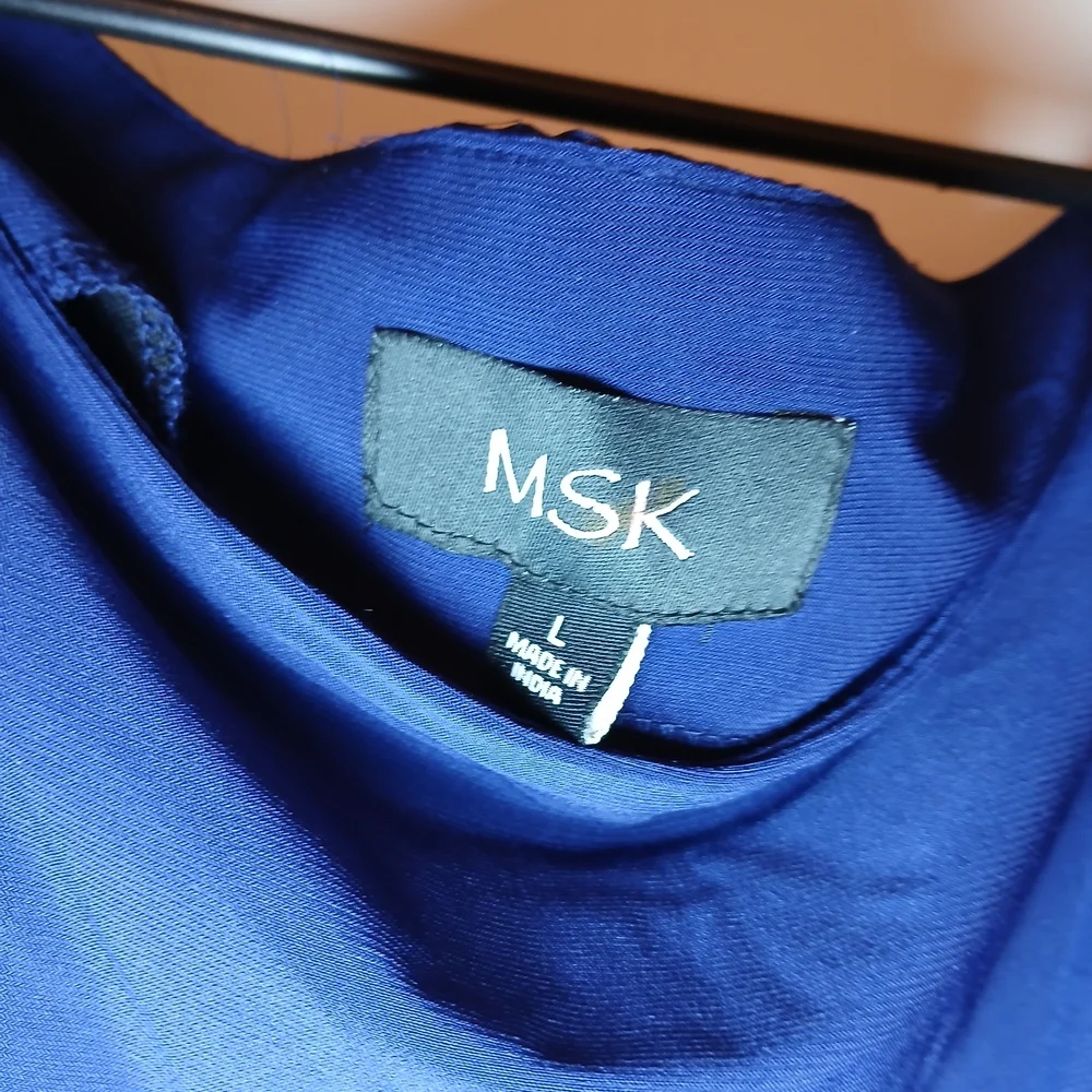 MSK Blue Dress with Silver Details - Picture 5 of 7